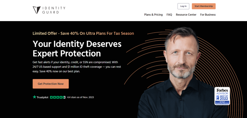 identity guard vs lifelock: identity guard homepage