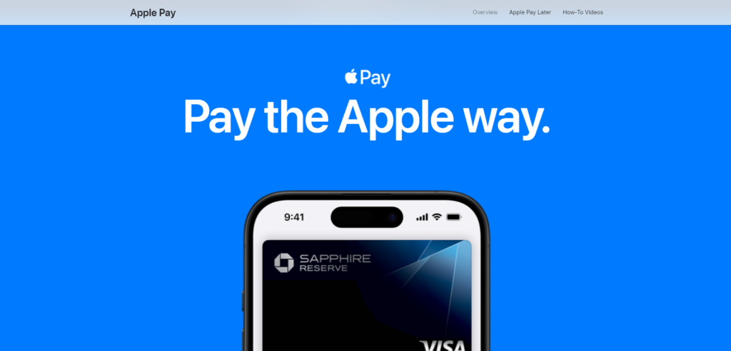 apple pay vs venmo: apple pay homepage